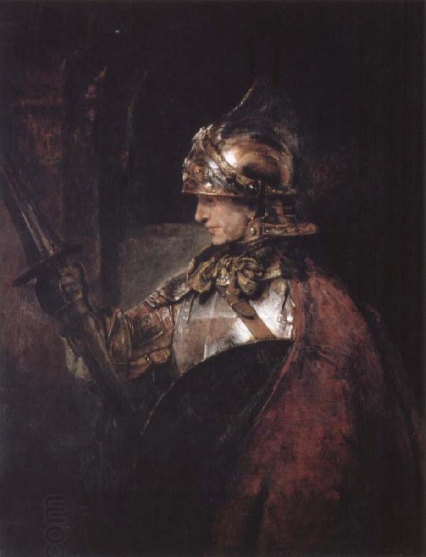 REMBRANDT Harmenszoon van Rijn A Man in Armour China oil painting art